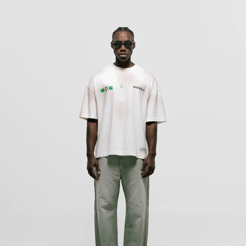 Monoic -  Camiseta Tutto Bene Boxy Fit Martini Blanca Hueso