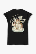 TUSSY | MUSCULOSA OVERSIZE TRIDENT (NEGRO)