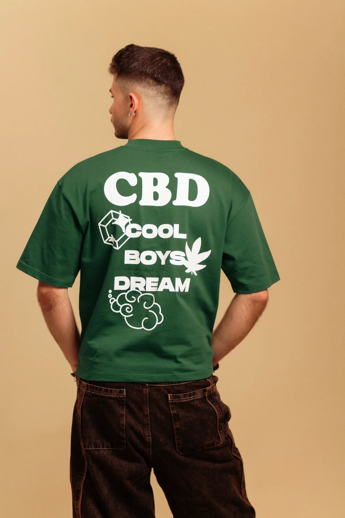 Earnings | CBD Boxy T-Shirt – Forest Green