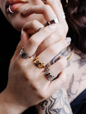 SKULL | Anillo Fuck (DORADO)