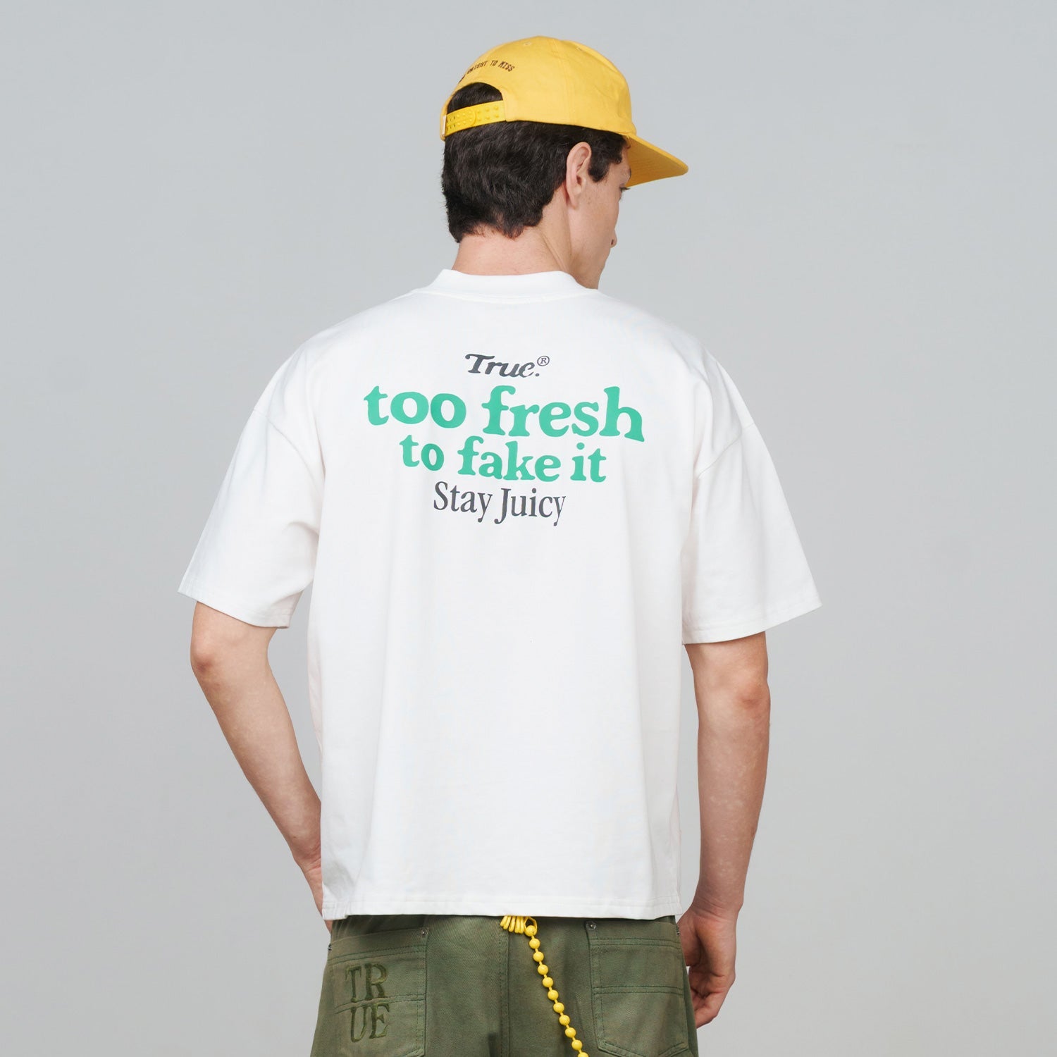 True - Juicy Boxy Tee - Cream