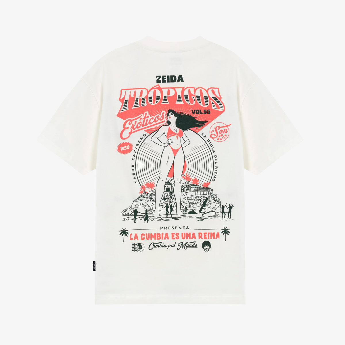 LATIN LOVER | CAMISETA LA CUMBIA ES UNA REINA (CREMA)