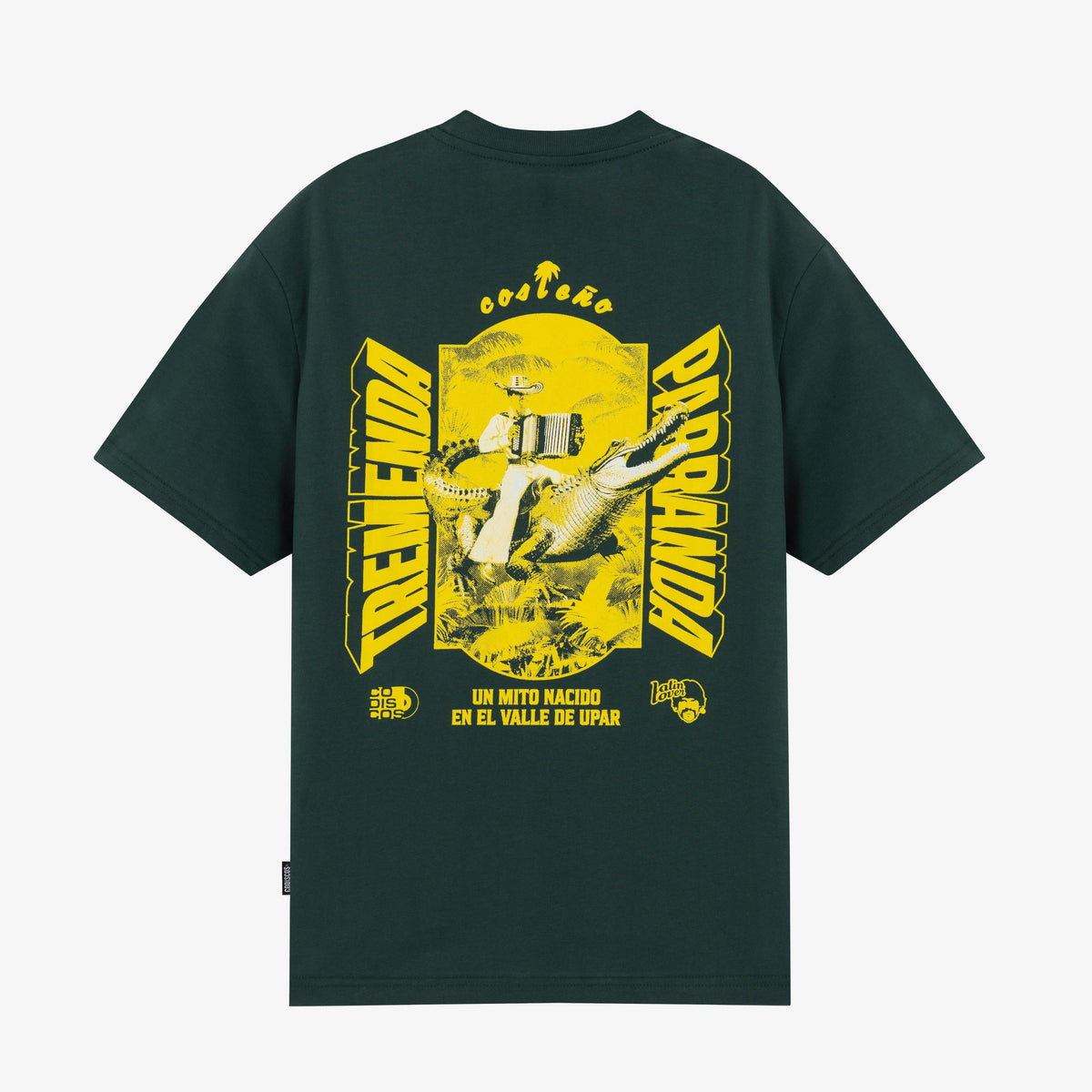 LATIN LOVER | CAMISETA TREMENDA PARRANDA (VERDE)